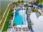 An aerial view of the swimming pool at THE SURF RV RESORT - thumbnail