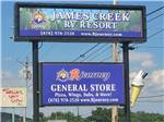 The front entrance sign at JAMES CREEK RV RESORT BY RJOURNEY - thumbnail