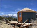 Outside of yurt available for rent at BV OVERLOOK CAMP & LODGING - thumbnail