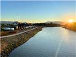 The river and rentals at sunset at CAMP EDDY AND LODGING - thumbnail