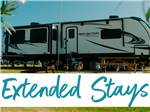 View larger image of A travel trailer in an extended stay site at CAMP MARGARITAVILLE RV RESORT CRYSTAL BEACH image #9