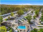 Aerial view of campground at MAJESTIC PINES RV RESORT - thumbnail