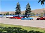 Classic cars parked in the lot at BRIDGEPORT MARINA RV PARK - thumbnail