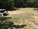 Grassy RV site with table and firepit - thumbnail