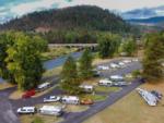 Ariel view of park and river at CDA River RV, Riverfront Campground - thumbnail