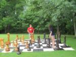 People playing lawn chess - thumbnail