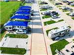 An overhead view of parked RVs at JETSTREAM RV RESORT AT WALLER - thumbnail