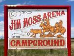 Welcome sign at site Jim Moss Arena Campground - thumbnail