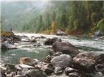 A person fishing in the river - thumbnail
