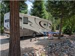 A large motorhome in a shady spot - thumbnail