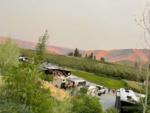 Parked RV's with vineyard views at site Summerhill Farm - thumbnail