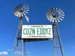 Welcome sign at Cuzn Eddyz Campground - thumbnail