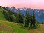 Snow-capped mountain views at Misty Willow's Farm and Camp - thumbnail