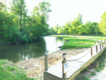 Boardwalk by the creek at Northern Sites Campground - thumbnail