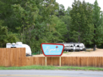 Front entrance sign at Flynn's Camping Grounds - thumbnail