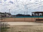 Benches at the athletic field at Gator RV Park - thumbnail