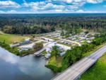 Ariel view of park and marina at Hill's Landing & RV Park - thumbnail
