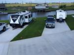Parked RV's at site Waterside RV Resort - thumbnail