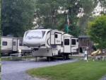 Trailer in a site at PIPESTEM RV PARK AND CAMPGROUND - thumbnail