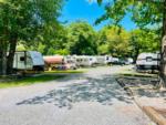 The gravel road going thru the campground at PIPESTEM RV PARK AND CAMPGROUND - thumbnail