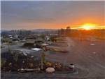 Aerial view over the campground at sunset at DUNDEE HILLS RESORT - thumbnail