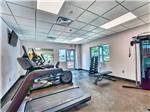 Inside of the exercise room at CANOPY LUXURY RV RESORT - thumbnail