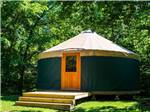 One of the rounded yurt rentals at ANGEL OF THE WINDS RV RESORT - thumbnail