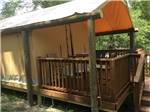 One of the glamping tents at TWO CREEKS CROSSING RV RESORT - thumbnail