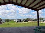 A pavilion with a bench under it at SEA GRASS RV RESORT - thumbnail