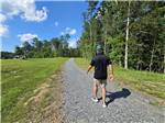 A man on a nature trail - thumbnail