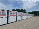 A row of portable storage's at SUNDOWNER RV PARK - thumbnail