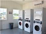 Three stackable washer and dryers at THE RV RESORT - thumbnail