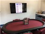 A poker table inside the dining area at HIDDEN LAKE RV RESORT - thumbnail