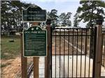 The rules to the entrance at the fenced in dog park at HIDDEN LAKE RV RESORT - thumbnail