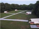 An aerial view of glamping tents at ROARING RIVER HILLS CAMPGROUND AND CABINS - thumbnail