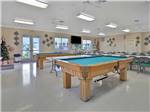 Pool tables inside the rec room at COACH HOUSE MOBILE HOME PARK - thumbnail