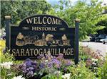 The Welcome to Historic Saratoga Village sign nearby at SARATOGA SPRINGS - thumbnail