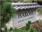 The Hakone Estate & Gardens sign nearby at SARATOGA SPRINGS - thumbnail