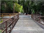 The wooden bridge to the campground at SARATOGA SPRINGS - thumbnail