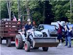A tractor ride in a park parade - thumbnail