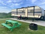 Parked trailers at site Bolivar East RV Park - thumbnail