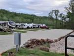 Parked trailers at site Little Sinkin Creek RV Resort & UTV Campground - thumbnail