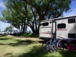 Parked trailer at site Jolley Camper RV and Cottages - thumbnail