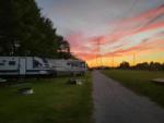 Parked trailer and RV at site Camp Sabroske - thumbnail