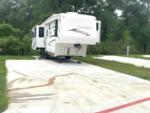 Parked trailer at site Alford RV Park - thumbnail