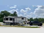 Trailer parked at site Alford RV Park - thumbnail