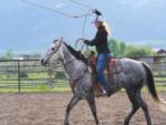 Person riding a horse at HAPI Trails Ranch - thumbnail