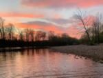 Sunset over the lake at Broken Arrow Campground - thumbnail