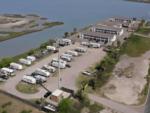 Overhead view at site Portland RV Park - thumbnail