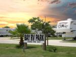 Welcome sign at site Bay RV Park - thumbnail
